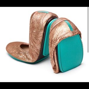 Rose Gold Tieks Ballet Flats